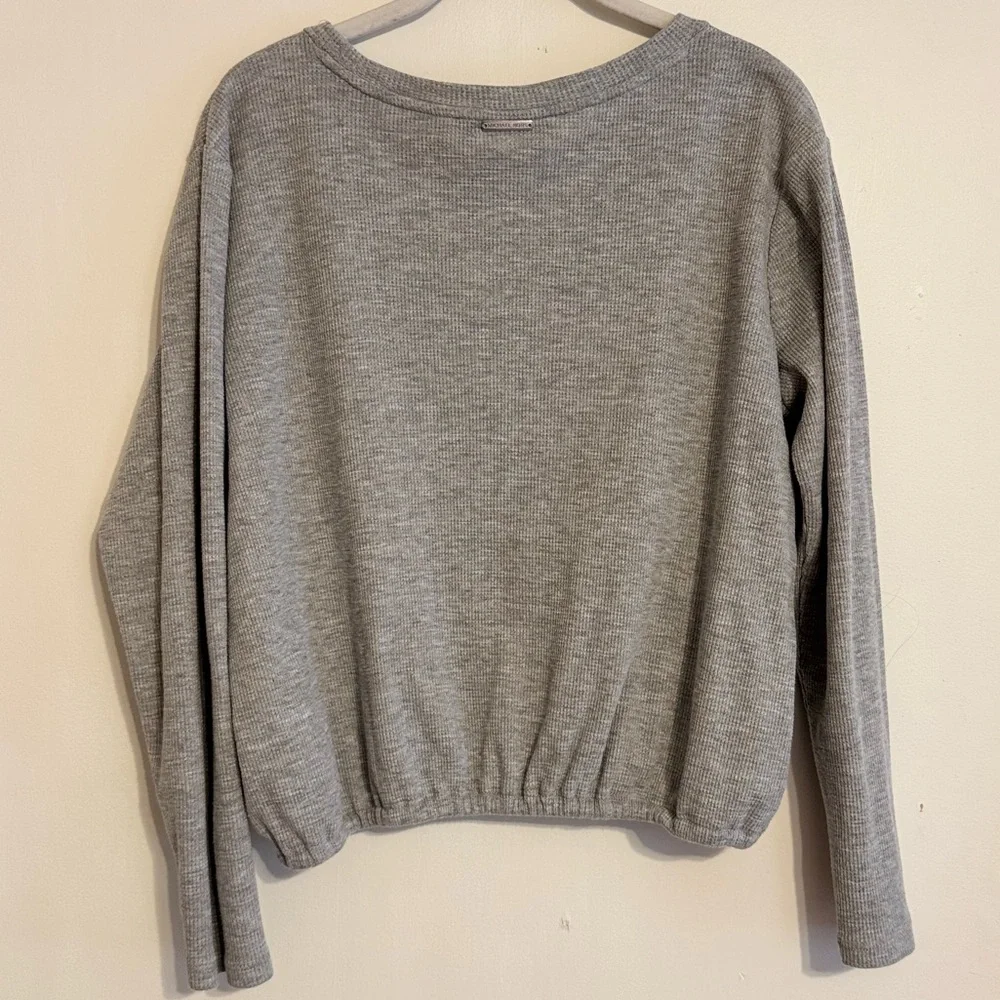 Michael Kors Light Gray Crew Neck Sweater - Picture 2 of 5